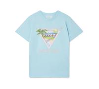 Casablanca - Tennis Club Icon Screen Printed T-Shirt - Tops - Hombre - Azul - L -