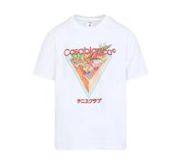 Casablanca - Tennis Club Icon Short-Sleeve T-Shirt - Tops - Hombre - Blanco - S -