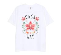 Casablanca - Tennis Landscape Classic T-shirt - Tops - Hombre - Blanco - XL -