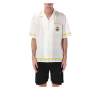 Casablanca - Tennis Landscape S/S Shirt - Shirts - Hombre - Blanco - M -