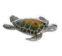 Casablanca Tortuga Josie Poly, verde/plata, 10 cm