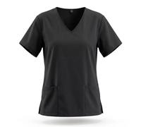 Casaca Sanitaria Mujer Cuello Pico Uniforme Médico Enfermera Dentista Veterinaria Auxiliar Limpieza Hostelería Farmacia Ropa Trabajo Sanitaria Verano Pijama Sanitario Mujer Hombre - Serie Q818