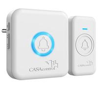 CASAcontrol Timbre Inalámbrico, blanco, Receptor de enchufe, 64 tonos