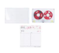 Casadas de cassette para grabación de audio bajo ruido, salida, calidad de sonido clara, construcción de PC y aluminio, 46 minutos de grabación, ideal para músicos y bandas (Red)