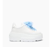 Casadei Zapatilla Nexus With Fluffy Yarn Lace - Mujer Zapatillas White 39.5