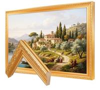 CasaDHG Marco de TV dorado, compatible solo con televisores Samsung The Frame TV Pro de 65 pulgadas, bisel de arte dorado vintage, se adapta a LS03A/LS03B/LS03C/LS03D/LS03FA/LS03FW (2021-2025 y 2025