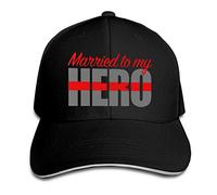 Casado con Mi Esposa Bombero Héroe Mujer Hombre Gorra De Béisbol Ajustable Gorra-Deportiva Casuales Gorra-Camionero para Viaje Pesca Caza