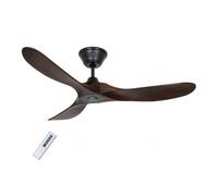 CasaFan 312217 Eco Genuino Ventilador de Techo con Mando a Distancia 7W Nogal/Negro Mate