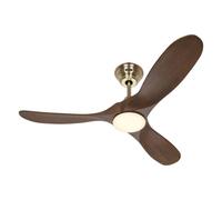 CasaFan 312276 Eco Genuino Ventilador de Techo con Luz y Mando a Distancia 16W 122cm Nogal