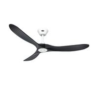 CasaFan 315229 Eco Genuino Ventilador de Techo con Mando a Distancia 14W 152cm Negro/Blanco