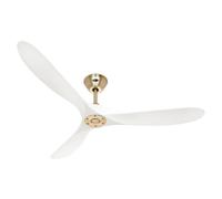 CasaFan 315232 Eco Genuino Ventilador de Techo con Mando a Distancia 14W Blanco/Nogal