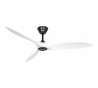 CasaFan Eco Airscrew Ventilador de Techo con Motor DC y Mando a Distancia Blanco/Negro