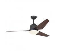 CasaFan Eco Aviatos 132 BG-NB Ventilador de Techo con Motor DC Luz y Mando 24W Nogal/Gris Basalto