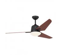 CasaFan Eco Aviatos 132 Ventilador de Techo con Luz y Mando 24W Gris Basalto/Cereza