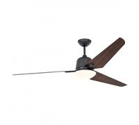 CasaFan Eco Aviatos 162 BG-NB Ventilador de Techo con Motor DC Luz y Mando 24W Nogal/Gris Basalto