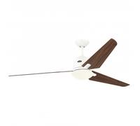 CasaFan Eco Aviatos Ventilador de Techo con Motor DC Luz y Mando 24W Blanco/Nogal