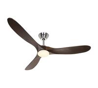 Ventilador de techo ECO GENUINO-L, Ø del aspa 1520 mm, nuez / cromo