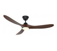 CasaFan Eco Genuino Ventilador de Techo con Luz y Mando a Distancia Nuez Oscura