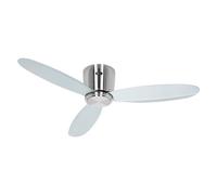 CasaFan Eco Plano II BN-SI Ventilador de Techo con Motor Luz y Mando 13W Plata