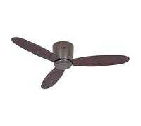 CasaFan Eco Plano II BZ-NB Ventilador de Techo con Motor Luz y Mando 13W Nogal