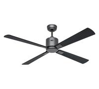 CasaFan Smart Ventilador de Techo Con Mando DC NEO 132 cm Basalto Negro/Teak