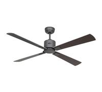 CasaFan Smart Ventilador De Techo Con Mando DC NEO 132cm Basalt Wenge Plata