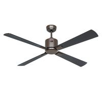 CasaFan Smart Ventilador de Techo NEO 132 cm, DC, Bronce, Negro/Teak