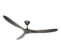 Casafan Ventilador de Techo 318017 Eco Genuino 180 Madera Maciza Nogal/Negro Mate Lacado