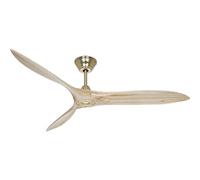 CasaFan Ventilador de Techo Eco AIRSCREW 315255 152cm Motor DC bajo Consumo/latón Pulido/Aspas Madera
