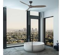 CasaFan Ventilador de techo Eco Airscrew de 152 cm, negro, madera