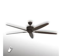 CasaFan Ventilador de techo ECO ELEMENTS, nogal/marrón, Ø 180 cm, silencioso