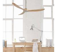 CasaFan Ventilador de techo Eco Genuino 152 cromado/madera clara True