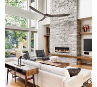 CasaFan Ventilador de techo Eco Genuino 152 cromado/nogal