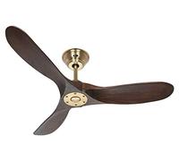 CasaFan Ventilador de techo ECO GENUINO 312221 / 122cm / Motor latón antiguo DC bajo consumo / 6 velocidades/Aspas madera