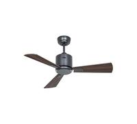 CasaFan Ventilador de techo ECO NEO III 92 BG-NB/KI 0-10 V motor gris basalto/aspas reversibles nogal y cerezo