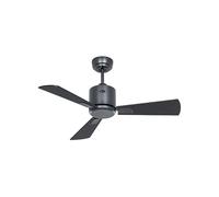 CasaFan Ventilador de techo ECO NEO III 92 BG-SW/TK 0-10 V motor gris basalto/aspas reversibles negro y teca