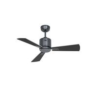 CasaFan Ventilador de techo ECO NEO III 92 BG-WN/SI 0-10 V motor gris basalto/aspas reversibles wengué y plata