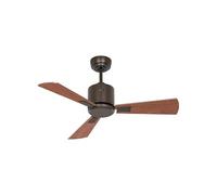 CasaFan Ventilador de techo ECO NEO III 92 BZ-NB/KI 0-10 V motor bronce/aspas reversibles nogal y cerezo