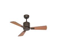 CasaFan Ventilador de techo ECO NEO III 92 BZ-SW/TK 0-10 V motor bronce/aspas reversibles negro y teca