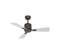 CasaFan Ventilador de techo ECO NEO III 92 BZ-WN/SI 0-10 V motor bronce/aspas reversibles wengué y plata