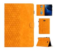 CASAFUNY Custodia Cover per Samsung Galaxy Tab A6 10.1'' 2016 SM-T580/T585 Copertura protettiva con Supporto e Auto Svegliati/Sonno Tablet Cover per Samsung Galaxy Tab A 10.1 2016, Naranja