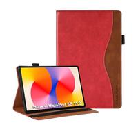 CASAFUNY Funda para Huawei matepad SE 11 2024 Funda de PU Cuero para Huawei matepad SE 11 Protectora Carcasa para Huawei matepad SE 11" 2024, Rojo