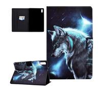 CASAFUNY Funda para Lenovo Tab P11 2nd Gen 11.5 Pulgadas 2023 Protectora Carcasa Cover para TB350FU/TB350XU con Auto-Sueño/Estela para Lenovo Tab P11 2nd Gen 2023 11.5 Pulgadas 2023, Lobo luz de Luna