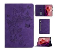 CASAFUNY Funda para Lenovo Tab P12 12.7 Pulgadas Case con Soporte de S-Pen Carcasa con Auto-Sueño/Estela para Lenovo Tab P12 2023, Púrpura