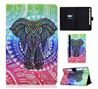 CASAFUNY Funda para Lenovo Tab P12 12.7 Pulgadas Protectora Carcasa Cover Lenovo Tab P12 TB-370F con Auto-Sueño/Estela para Lenovo Tab P12 2023, Elefante