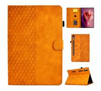 CASAFUNY Funda para Lenovo Tab P12 12.7 Pulgadas Protectora Carcasa para TB-370F con Soporte Fnción y Auto Sueño/Estela para Lenovo Tab P12 2023, Naranja