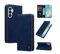 CASAFUNY Funda para Samsung Galaxy A16 5G Carcasa Protectora Antigolpes Case Funda Tapa Libro Movil Carcasa PU Cuero para Samsung A16 5G, Azul