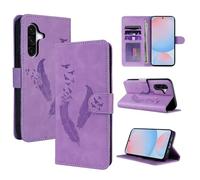 CASAFUNY Funda para Samsung Galaxy A56 5G Cover con Cierre Magnetica Tapa de Cuero PU Protectora Ranuras Tarjetas Carcasa para Samsung A56 5G, Viola