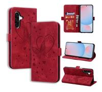 CASAFUNY Funda para Samsung Galaxy A56 5G Libro de Cuero PU Premium Magnético Tarjetero y Suporte Cover Protectora Carcasa para Samsung A56 5G, Rojo