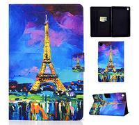 CASAFUNY Funda para Samsung Galaxy Tab A8 2022/2021 Protectora Carcasa Galaxy Tab A8 10.5" con Soporte y Auto Sueño/Estela para Samsung Galaxy Tab A8 SM-X200/X205/X207, Torre Eiffel